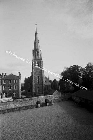 CHURCH FROM SCHOOL PLAYGROUND